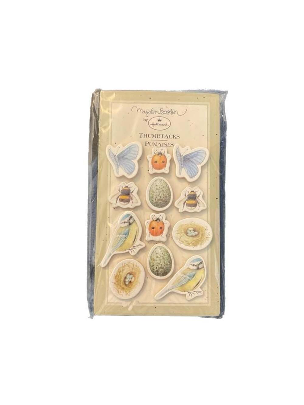 Marjolein‎ Bastin Nature's Sketchbook Decorative Thumbtacks Set New, Stationary